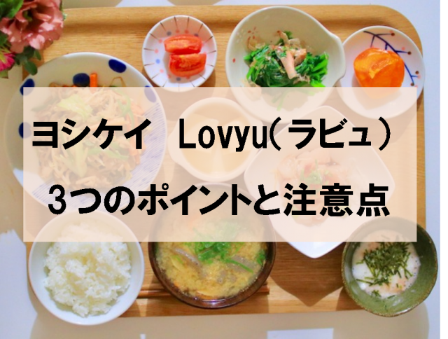 ヨシケイlovyu ラビュ で妻より私が料理上手に ぐるめタンサック